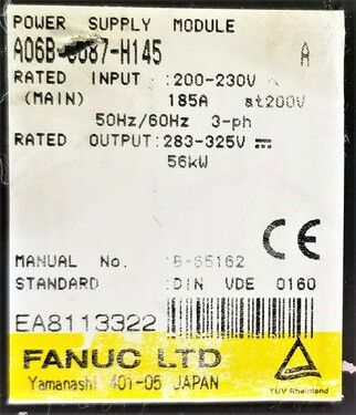 A06B-6087-H145 | FANUC Power Supplies